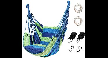 Boraboi ® Luxueuze Hangstoel met Hoogwaardig Katoen voor Ultiem Comfort en , Max. Draagcapaciteit 136 kg, Inclusief Handige Draagtas, Ideaal voor Binnen en Buiten