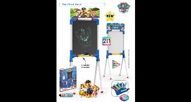 Dubbelzijdig krijtbord The Paw Patrol 37 x 32 x 98 cm