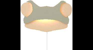 Lobbes kikker wandlamp hout - sfeervolle dierenlamp kinderkamer.