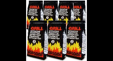 Deuba Houtskool - 7x3 kg Briketten - BBQ Grill