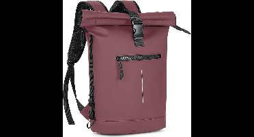 Oprolbare waterdichte rugzak voor 17 inch laptops - Casual en modieuze tas voor reizen en school