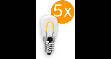 5 stuks | Ledmaxx LED schakelbord 0.85W 55lm 2400K helder Niet-Dimbaar | E14 | Zeer Warm Wit | 0.85 watt | 35.000 Branduren