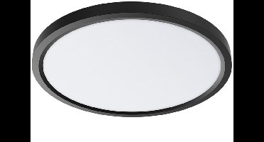 LED Plafondlamp - Kingtron Jin - 45W 5280lm - 840 Natuurlijk Wit 4000K - Ø500 mm - Opbouw - Rond - Zwart
