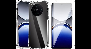 Hoesje geschikt voor Oppo Find X8 Pro - 2x Screenprotector Glas - Shockproof Transparant