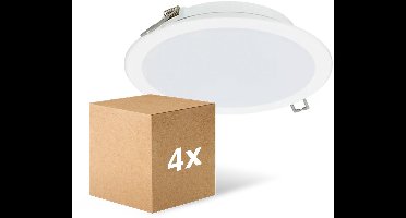Voordeelpak 4x Philips LED Downlight Lediniare DN065B Meta lWit 12W 1200lm 110D - 830-840-865 CCT | 175mm - Zaagmaat 150mm - IP20