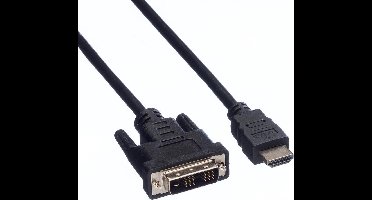 DVI-D Single Link - HDMI kabel / zwart - 2 meter