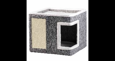 duvoplus kattenkrabhuisje Gaby 39x39x35cm grijs