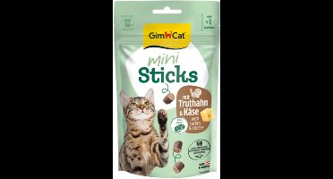 Gimcat Mini Sticks - Kattensnack - Kalkoen Kaas 50 g