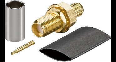 Goobay 51698 RP-SMA Zwart, Goud, Zilver kabel-connector