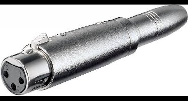 XLR (v) - 6,35mm Jack stereo (v) adapter