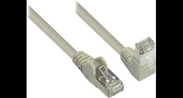 S/FTP CAT6 Gigabit netwerkkabel haaks/recht / grijs - 3 meter