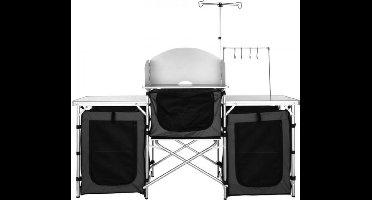 Luxe Campingkeukentafel - Opklapbare Buitenkooktafel - Met Opbergtas - Inclusief Accessoires