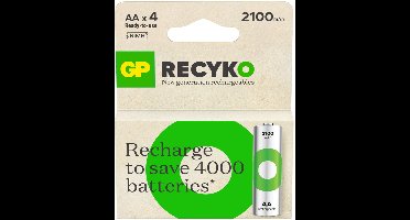 GP Batteries ReCyko Pro GPRCK210AA112C4 huishoudelijke batterij Oplaadbare batterij AA Nikkel-Metaalhydride (NiMH)