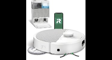iRobot Roomba® Plus 505 Combo Robot + Autowash™ Dock - Robotstofzuiger met Dweilfunctie - Wit - N1852
