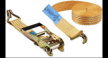 TOOLCRAFT TO-9614757 Spanband (tweedelig) Trekkracht (lc) vastbinden (enkel/direct): 2000 daN (l x b) 6000 mm x 50 mm R