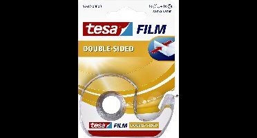 Tape tesafilm® dubbelzijdig 12mmx7 | 5m transparant met dispenser | 10 stuks