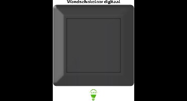 Freelux Drukknop | led-lichtschakelaar | 230VAC/10A | Signaal zwart mat gelakt