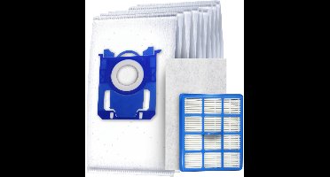 10x Dparts S-bag stofzuigerzakken - 1 HEPA filter - 1 motorfilter - geschikt voor Philips Performer Active - PerformerActive - nr. CP0425/01 - 432200493941 - FC8021 - FC8021/03