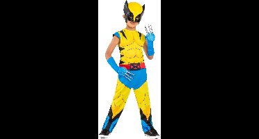 Rubies Marvel Wolverine verkleedpak kind - Jumpsuit, masker en handschoenen