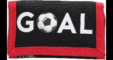 Voetbal kinder portemonnee - Cadeautjes onder de 10 euro - Jongen - Goal - Beagles - Zwart/Rood - Gratis verzonden