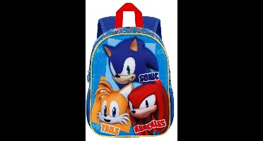 Sonic the Hedgehog - Rugzak - 3D - 31cm - Tails - Sonic - Knuckles