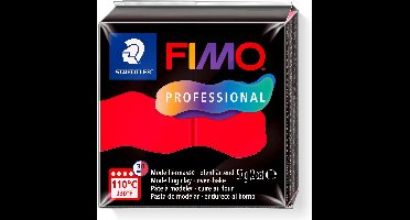 FIMO professional - ovenhardende boetseerklei - blok 57 gr - primair rood