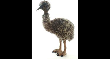 Hansa Knuffel Emoe - Vogel knuffel van 32 cm - Bruin, beige