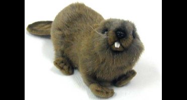 Hansa Bever knuffel - Pluche knuffeldier van 20 cm - Realistisch ontwerp