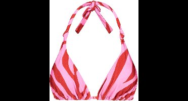 Beachlife padded bikini top in de kleur roze.