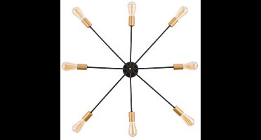 Lyora Zwart gouden plafondlamp Mill - 9135