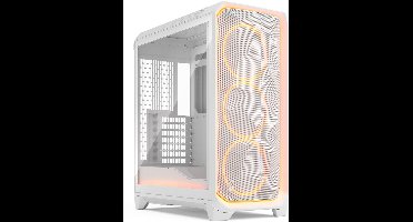 Fractal Design Meshify 3 Ambience Pro RGB White TG Clear Tint - Midtowermodel - ATX - wit