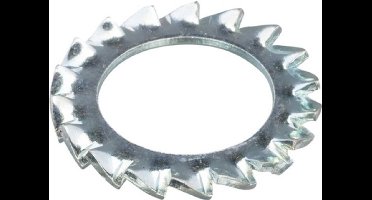 Tandveerring verzinkt DIN 6798A M3 (3.2x6.0x0.4) – 15 stuks