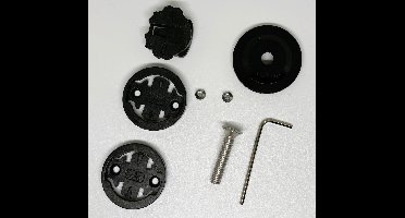 Qatrixx GPS Stem Mount Top Cap - Fiets Houder - Garmin Edge Gps Houder - Zwart