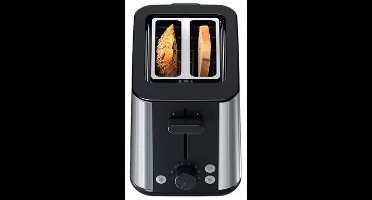 Braun PurShine Broodrooster - 8 Bruiningsniveaus – Toastmeester - High-Lift Systeem - Broodjeswarmer - Ontdooien & Opwarmen - Zwart - Smart Roaster - Toaster