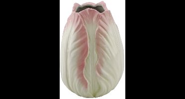 Housevitamin Vaas-Tulp-Keramiek-Roze-14x14x19cm Bloemen Vaas Aardewerk