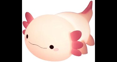 S&E Kawaii Axolotl Nachtlamp – Zachte Silicone LED Bedlamp, Oplaadbaar & Dimbaar