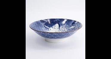 Tokyo Design Studio – Ukiyoe Shunga Ramen Kom – Blauw – 24,5 x 7,5 cm – 1400 ml