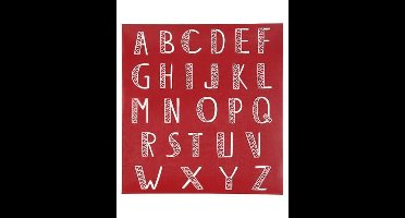 Creativ Company Screen Stencil Alfabet 20x22cm