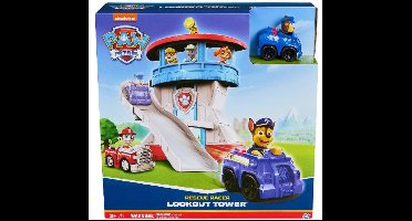 Paw Patrol Uitkijktoren met Glijbaan - Chase Rescue Racer