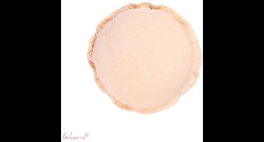 Imbarro Home & Fashion Kussen Rond Velvet Ruffle - Round Ruffle Nude 40 cm