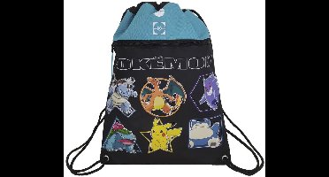 Pokemon - Gymtas / zwemtas - 44 cm - incl. vak met rits - High Quality - Dikke robuuste stof