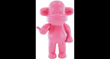 Housevitamin Ornament - Hang Loose Aap Beeld 'The Legend' - Polyresin - 20,5x13,5x35cm - Roze