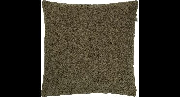 Dutch Decor BABET - Sierkussen olijf 45x45 cm - groen - Inclusief binnenkussen