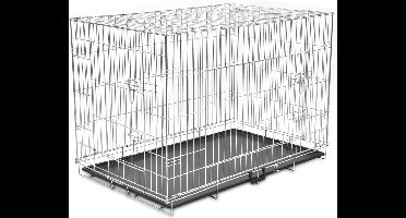 vidaXL - Hondenbench - inklapbaar - XXL - metaal