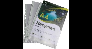 Exacompta 10x Zakje met 25 geperforeerde showtassen in gerecycled PP Forever 12/100e - A4 - Doorschijnend - 5350E
