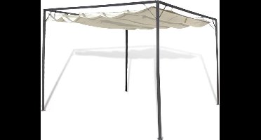 vidaXL - Tuinpaviljoen - met - inschuifbaar - dak