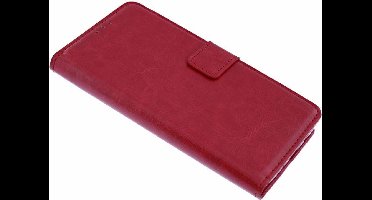 Ntech Geschikt voor Samsung Galaxy S10 Luxe Boektype / Portemonnee met Pasjes houder & Magneetsluiting Rood