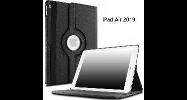 Ntech Hoes geschikt voor Apple iPad iPad Air (2019) 10.5 Draaibare Hoes - Zwart