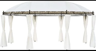 vidaXL - Prieel - 530x350x265 - cm - crèmewit