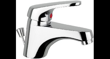 GO by Van Marcke Fresh eengreepsmengkraan wastafel met automatische afloop waterbesparend keramische schijven inclusief flexibele slangen en bevestigingsset